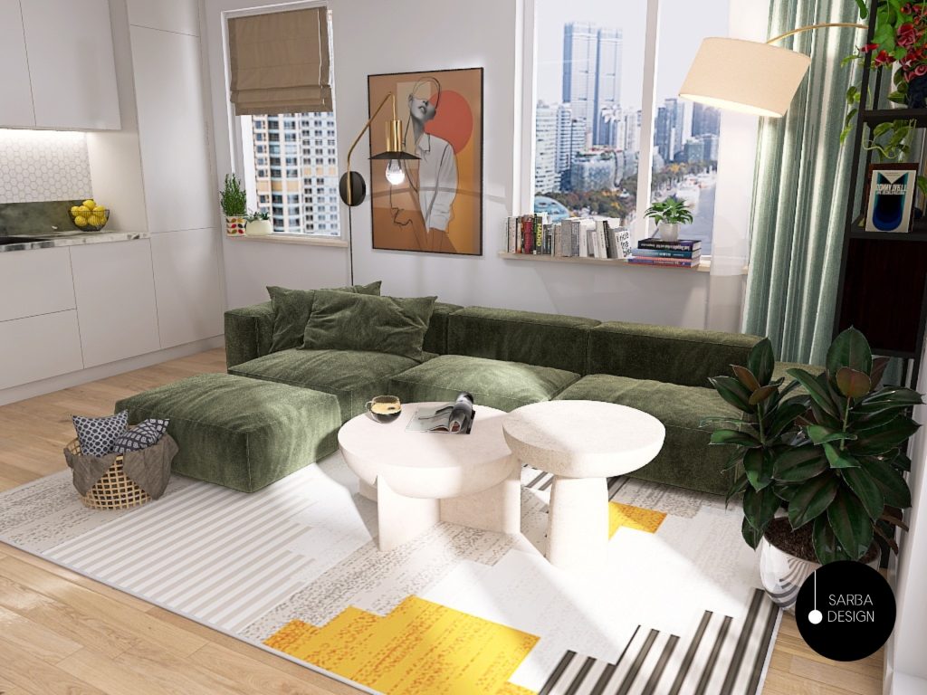 Projekt kuchni z aneksem