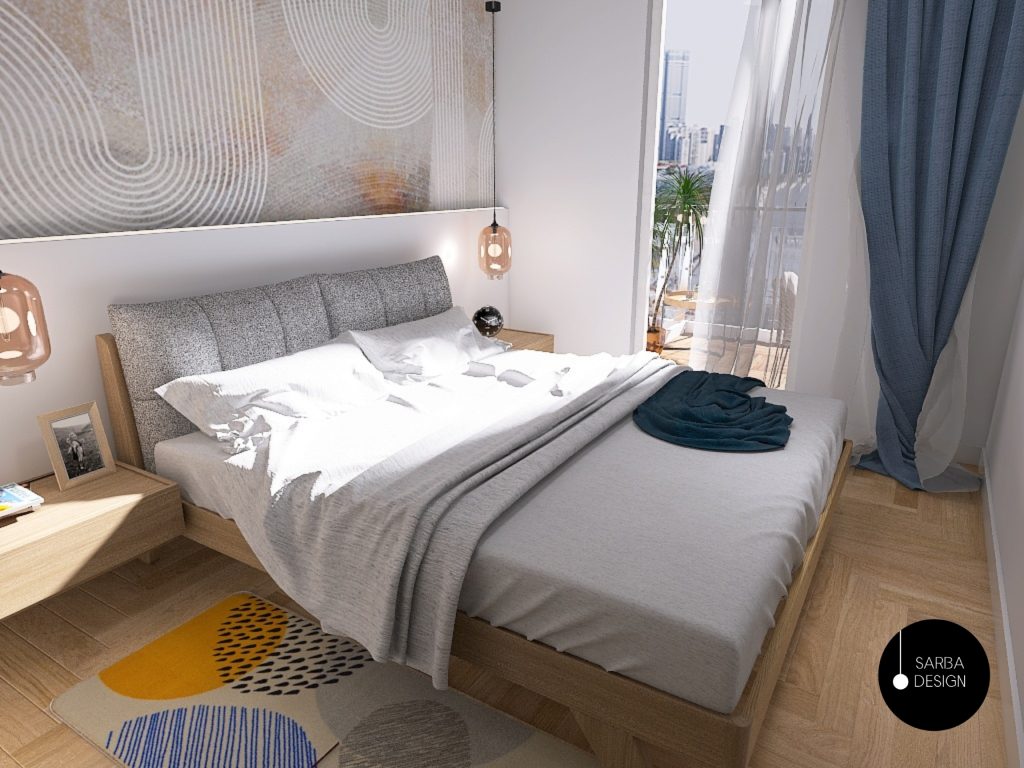 aranżacja aneksu kuchennego i salonu