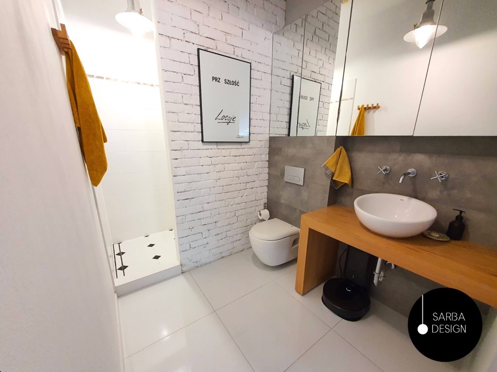 łazienka na poddaszu