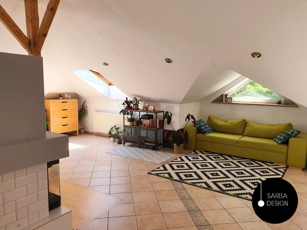 projektant wnętrz poddasze